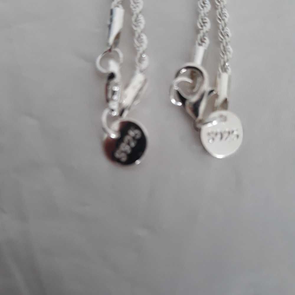 Luxury Men's Women 925 Silver 2MM Necklace - Picture 4 of 6